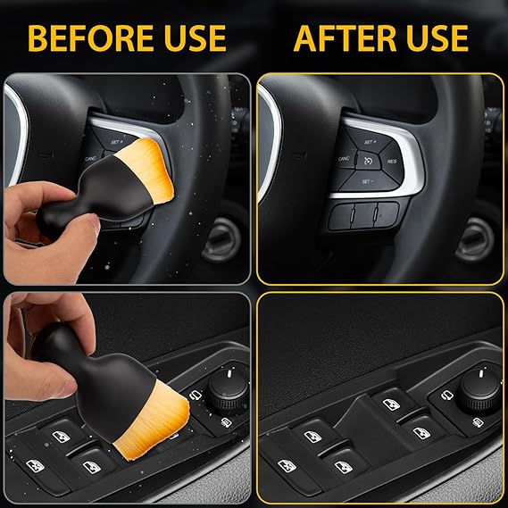 Car Ultra-Soft Detailing Brush With Synthetic Bristles